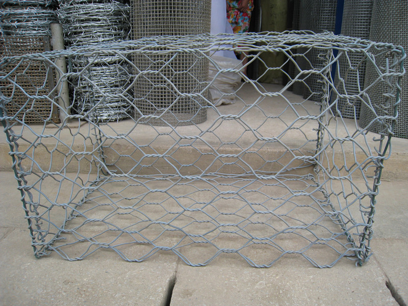 Welded Gabion Box, Galvanized Stone Cage, Gabion Retaining Wall