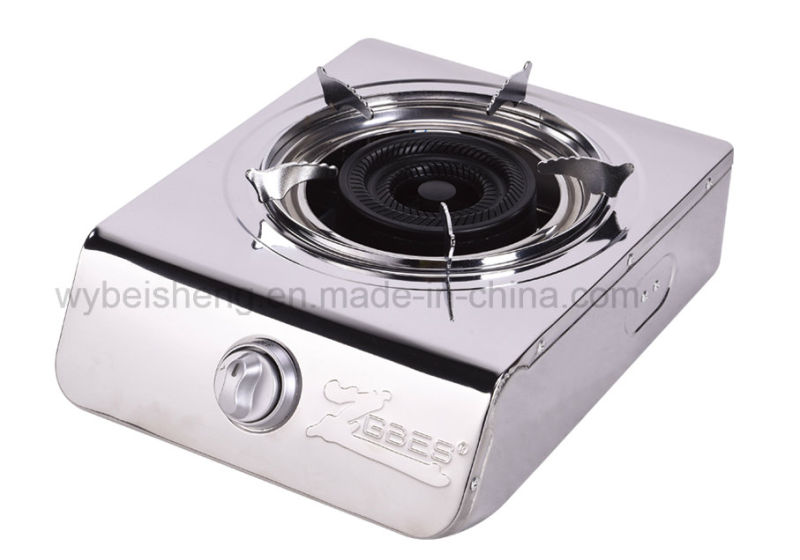 Deaktop Single Burner Gas Stove, Stainless Steel