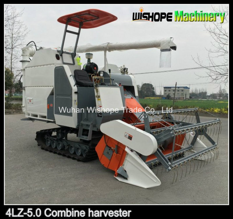 Wishope Super Power Combine Harvester with 360° Unloading Auger