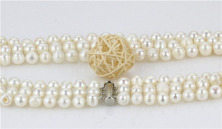 Snh 8-9mm a Simple Pearl Necklace Jewelry