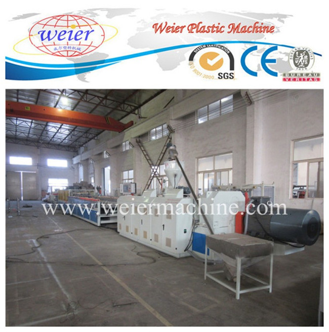 PVC Wood Plastic Hollow Door Board Conical Twin Screw Extruder