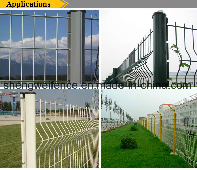 PVC Coated Triangle Bending Welded Wire Mesh Fence