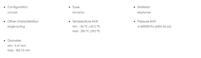 Dynamic / Piston / Elastomer Glyd Ring T Seal