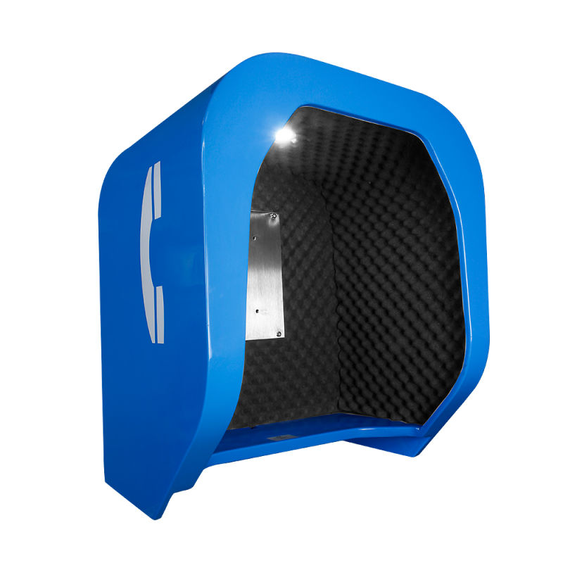 Wall Mounted Acoustic Telephone Hood for Commercial Locations / Industrial Premises