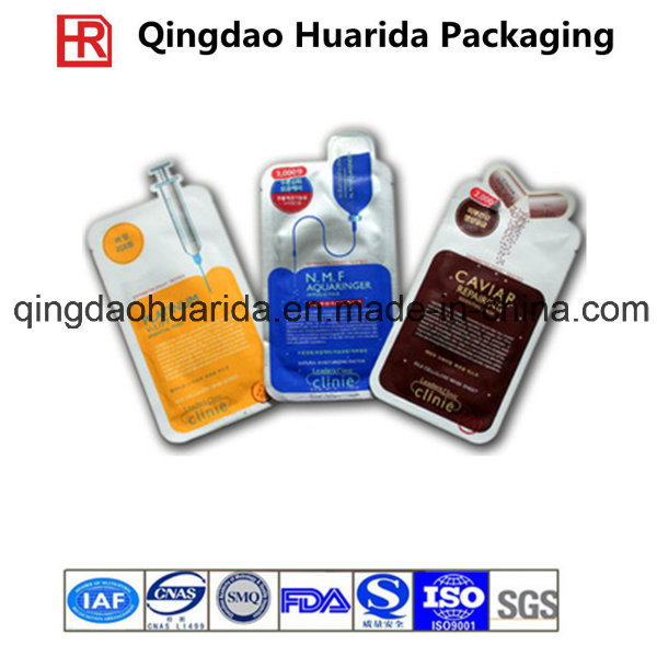 Colorful Pringting Plastic Three Seal Facial Mask Laminated Packing Bags