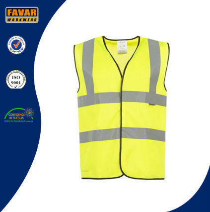 Hi Vis Reflective Safety Vest in Fluorescent Orange/Yellow