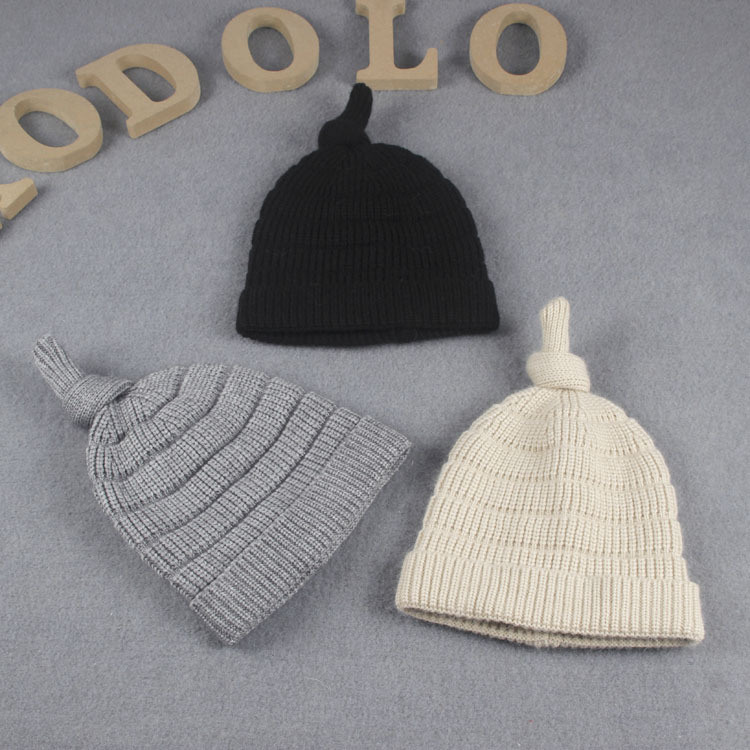 Children Baby Kids Autumn Winter Warm Knitted Knot Caps Beanie Beanie Hat (HW622)