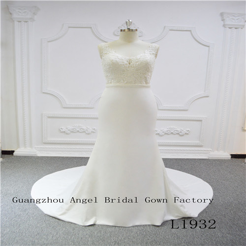 U Neck Pretty Fachion Bridal Dress