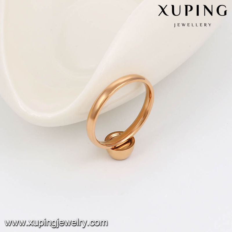 Fashion Elegant Small CZ 18k Gold-Plated Women Imitation Jewelry Finger Ring -13782