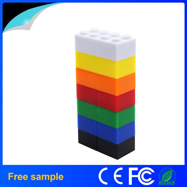 2016 China Manufacter PVC USB2.0 Building Block USB Flash Drive