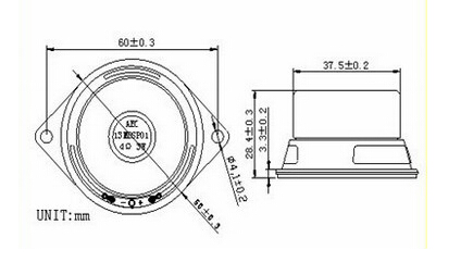 Fbs6028 50mm 4ohm 3W High Quality Factory Price Mini Speaker Small Round Speakers (FBELE)