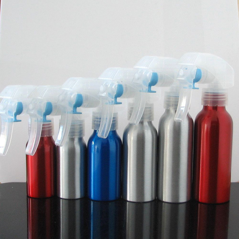 Trigger Sprayer Aluminum Bottle, Round Tin Box (NAL09)