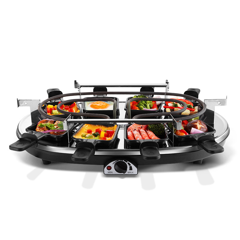 Home Use Electric Covered BBQ Maker with Round Shape