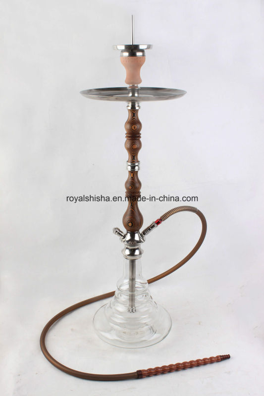 2016 Good Quality Wooden and Stainless Steel Stem Shisha Hookah