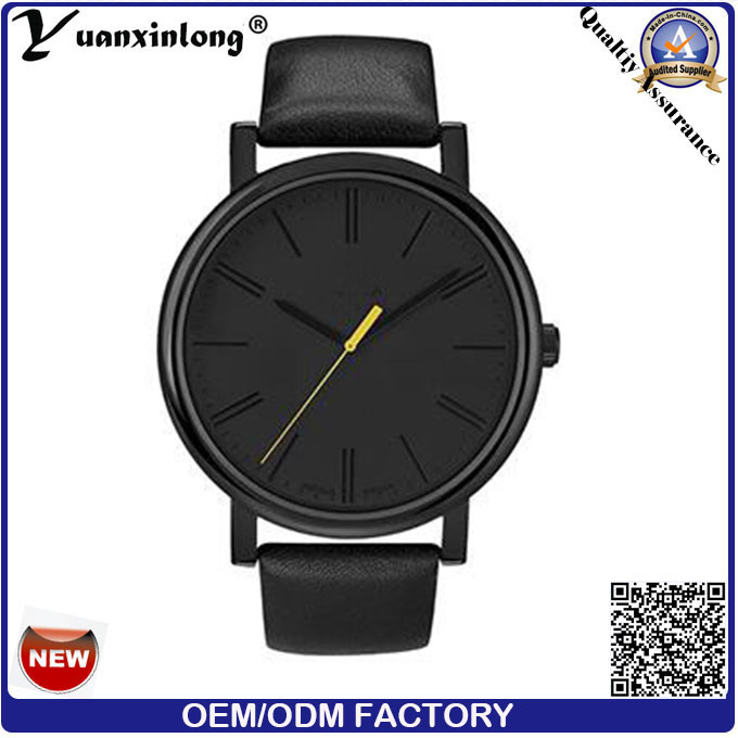 Yxl-740 Black Mens Watches Guangzhou Wrist Watch Mens Brown Leather Watch