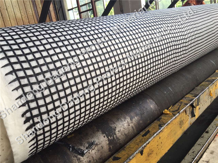 Geocomposite of Polyester Geogrid and Nonwoven Geotextile