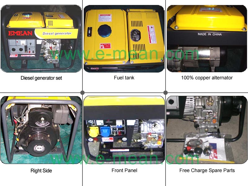 2W/3W/5W, Petrol Power Open Diesel Generator Set (CE)