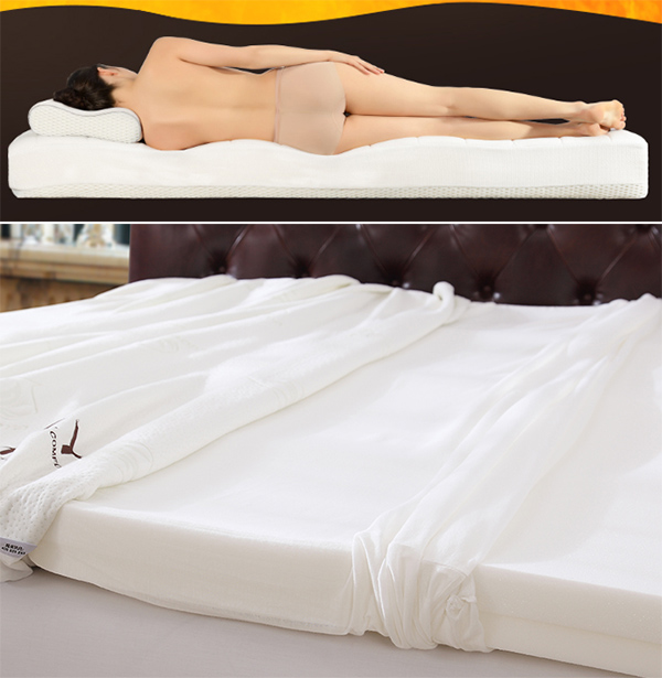 OEM Bedroom Furniture Rolled Memory Foam Mattress Pad