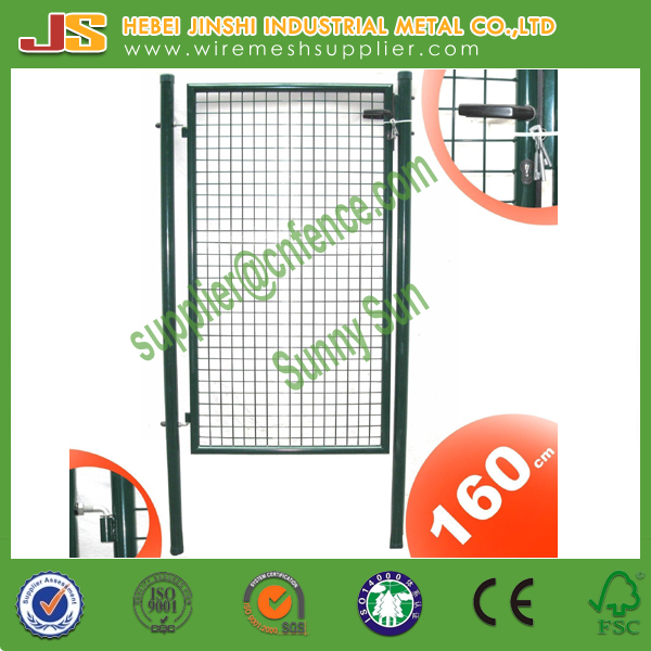 Welded Wire Mesh with Frame and Lock German Decoration Euro Garden Gate