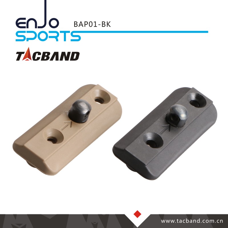 Tacband Tactical Bipod Adaptor for Keymod - with Bipod Stud Black