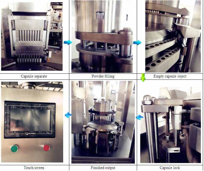 PLC Automatic Capsule Filling Pharmaceutical Automatic Capsule Filling Machine