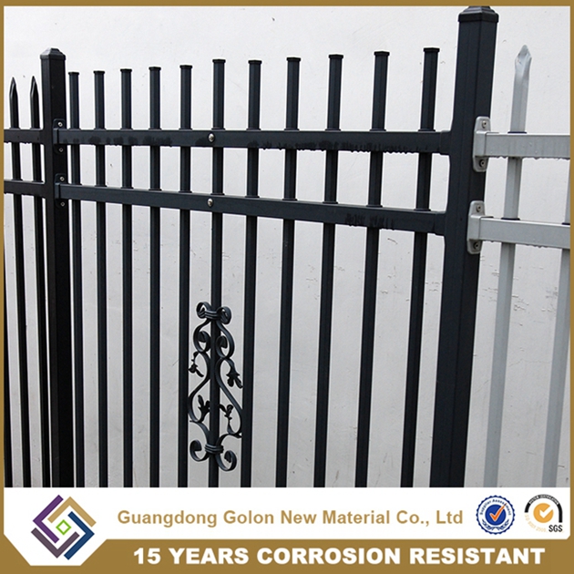 Ornamental Iron Fence and Gate for Kindergarten