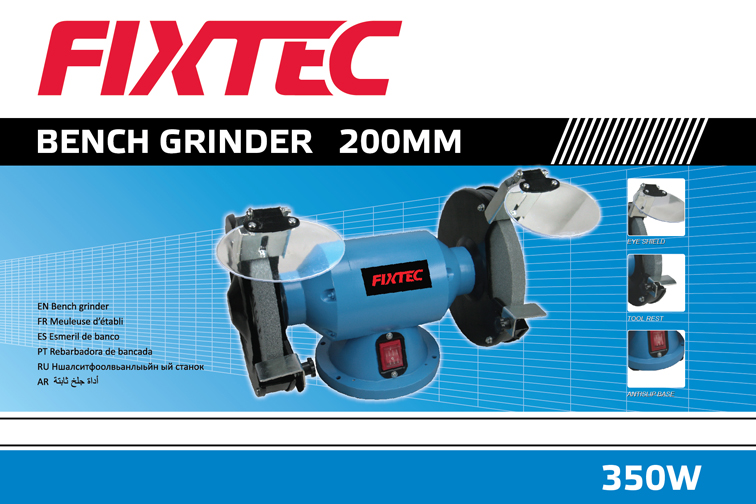 Fixtec 350W 200mm Variable Speed Electric Bench Grinder