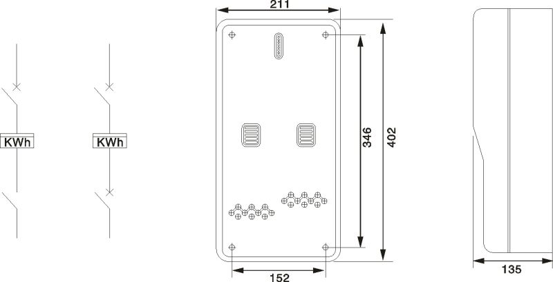 Single Phase Keypad Prepaid Energy Meter Box