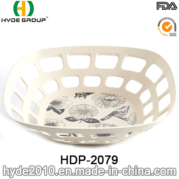 Biodegradable Bamboo Fiber Basket for Fruit and Vegetable (HDP-2079)