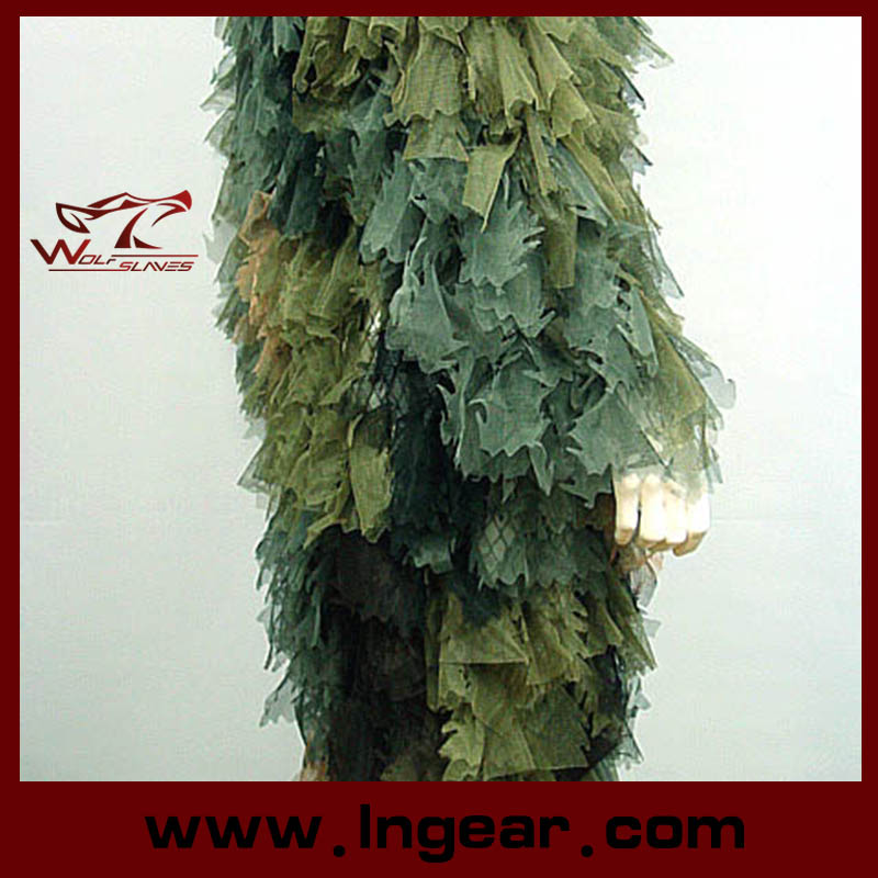 Camouflage Clothing Ghillie Suit Leaf Ghillie Suit for Sniper Hunting Suit