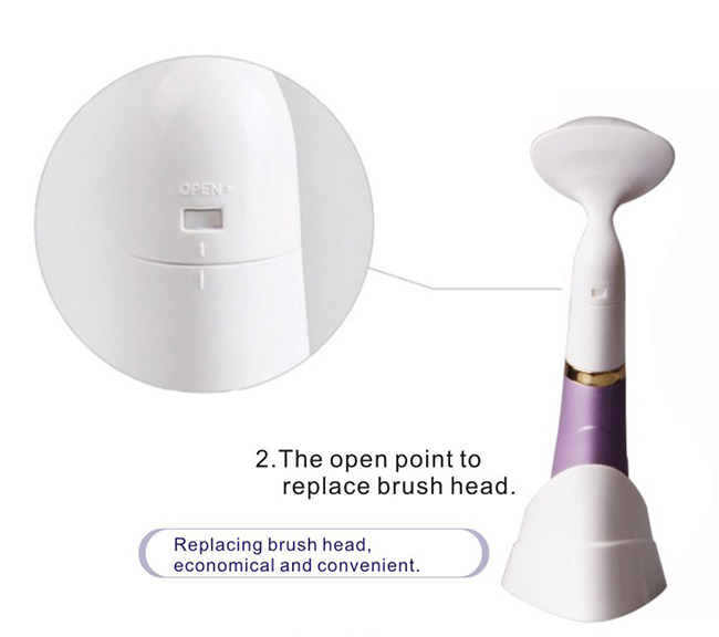 New Design Electric Face Washing Brush with Ce Facial Brush