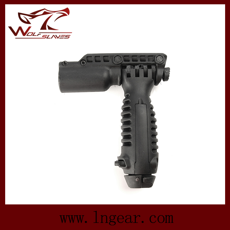 Military Airsoft Tactical Ris Total Bipod Flashlight Holder Combat Foregrip Grip