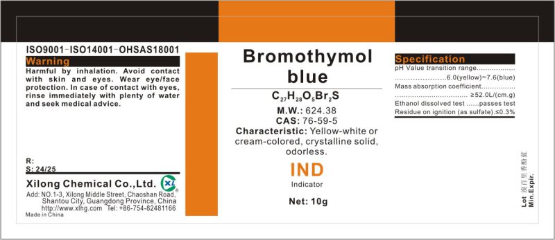 Lab Usage 76-59-5 Bromethymol Blue