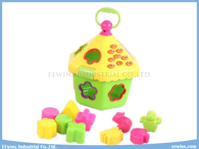 Puzzle Blocks Toys Hexagon House Intellectual Toys