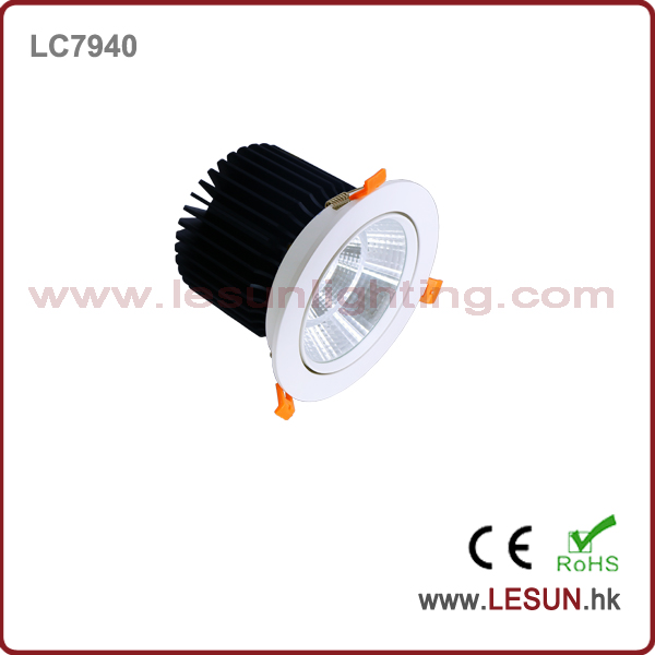 Ce & RoHS Approved New Product COB 40W Downlight with White Color LC7940