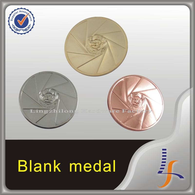 Gold Silver Copper Die Cast 3D Blank Medal