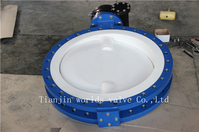 U Section PTFE Lined Butterfly Valve with Ce ISO Wras Approved (CBF02-TU01)