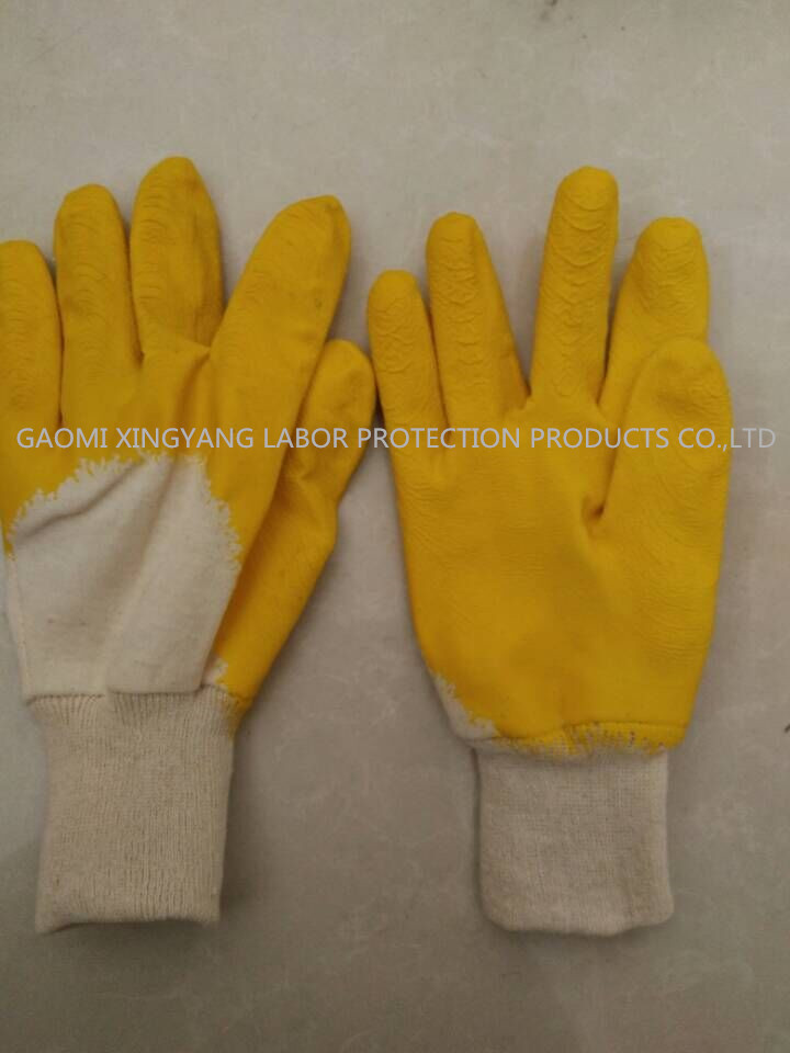 Jersey Liner Latex 3/4 Coated Safety Gloves