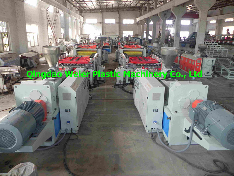 Sjsz-80/156 Wood Plastic Board Extruder Machine