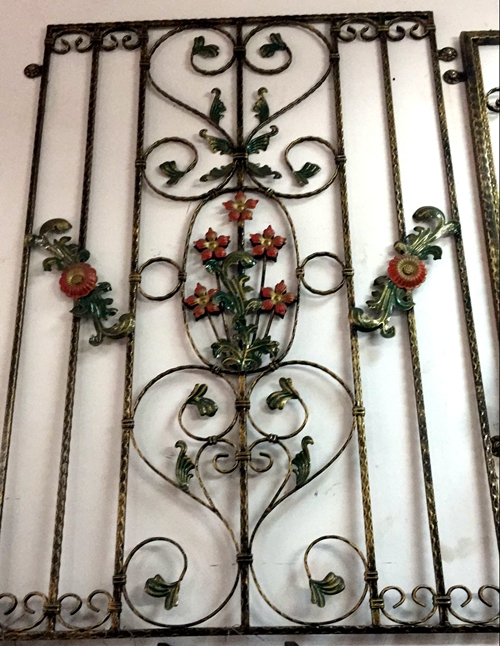 Ornamental Wrought Iron Window Grill Design