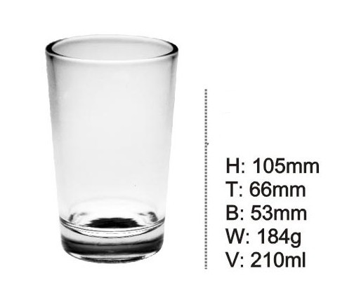 Glass Cup Glass Tumbler for Drinking Glassware Kb-Hn063