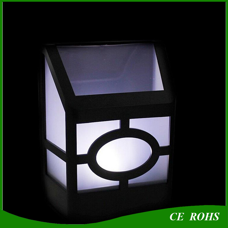 Waterproof Solar Wall Lamps ABS Solar LED Path Light Outdoor Garden Aisle Fence Lights