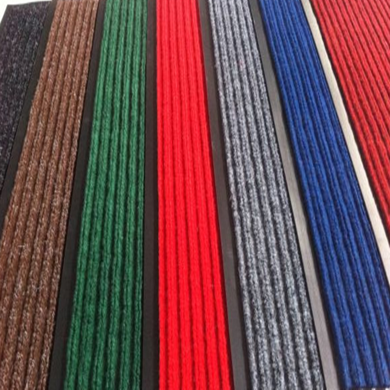 Double Stripe Carpet Mat with PVC Backing