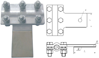 Tlg Type Copper & Aluminum T Terminal Clamp (Brazing)