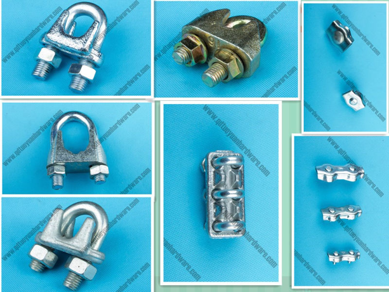 Galv Malleable Iron Steel DIN741 Wire Rope Clip