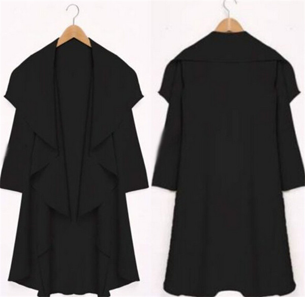 European New Brand Windbreaker Jacket Long Women Cardigan