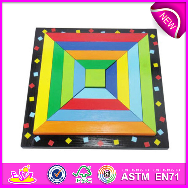 2014 Educational New Wooden Block Puzzle Toys, High Quality Block Puzzle Toys, Hot Sale Wooden Block Puzzle Toys W13A044