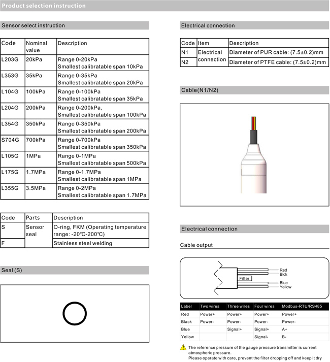 4-20mA Diesel Fuel Tank Level Sensor