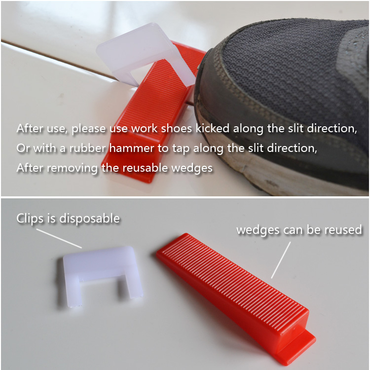 1.0mm Flat Clip of Tile Leveling System for 3mm-12mm Tile