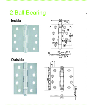 Stainless Steel Ball Bearing Door Hinges